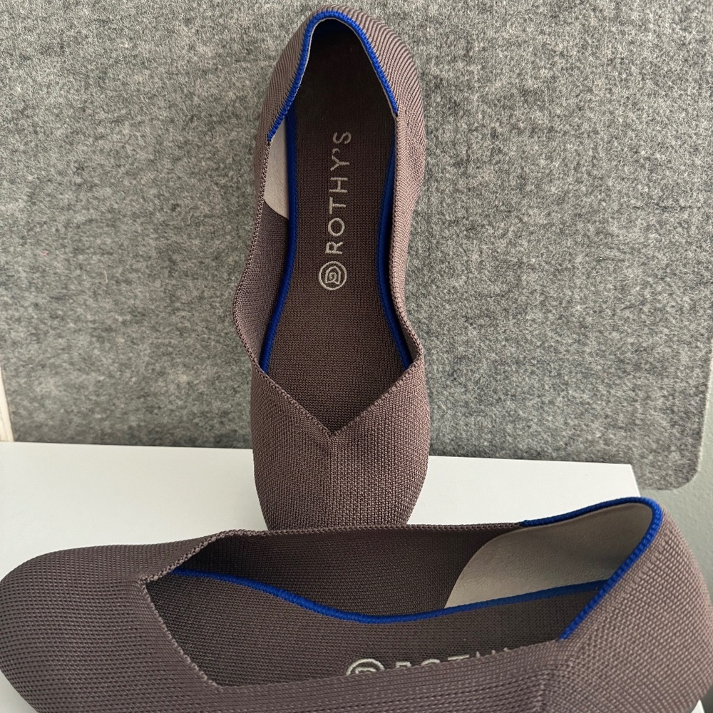 Taupe Rothy's Pointed Flat Size 11 1/2